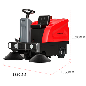 Varredora de Rua para Limpeza Comercial ao Ar Livre, Varredora Elétrica Pesada com Escova Larga - Product Image 6