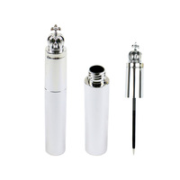 Nouveau style de luxe vide 7g blanc clair liquide eye-liner tube tubes de brillant à lèvres avec avec feutre pointe brosse douce appicatior