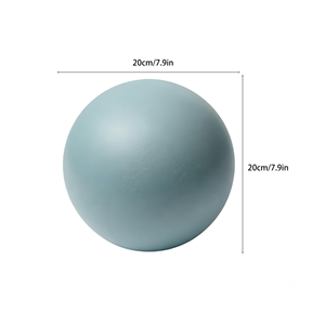 Ballon de yoga Pilates de 300 g et 20 cm, anti-éclatement, en PVC léger et souple, pour débutants, renforcement du tronc, exercices de yoga - Product Image 2