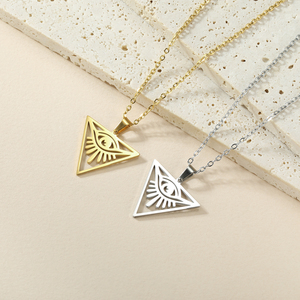 Ojo <span class=keywords><strong>de</strong></span> <span class=keywords><strong>Horus</strong></span> Collar Colgante Collar <span class=keywords><strong>de</strong></span> acero inoxidable <span class=keywords><strong>Amuleto</strong></span> para la amistad <span class=keywords><strong>de</strong></span> fe - Product Image 4