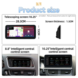 Lettore DVD per Auto con Sistema Android 13 a 8 Core, Navigazione GPS Multimediale, Carplay Wireless per Audi A4 B8 <span class=keywords><strong>A5</strong></span> Q5 2009-2017 - Product Image 3
