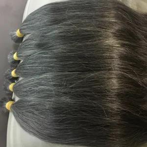 Producten In Bulk Natural Grey Maagd Menselijk Haar Vendors100 % Cuticula Uitgelijnd Haar Hoge Kwaliteit Menselijk Haar Voor Lightening