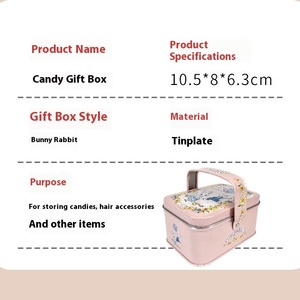 Caja de Metal para Dulces, Caja de Hierro para Regalos, Caja de Metal para Galletas, Dulces, Chocolates, Azúcares, Almacenamiento de Alimentos, Regalo - Product Image 2