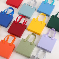 Boîte à bijoux colorée à tiroir carré pour bague collier stockage emballage cadeau portable-vente en gros