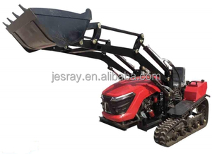 CE Multipropósito Granja 25-140hp Tractor sobre orugas 4x4Wheel Tractor Nueva condición Rotary Tiller Excavadora Bulldozer Pala de carga - Product Image 3
