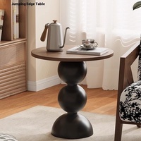 Table basse moderne et simple de luxe crème style salon canapé table d'appoint armoire de chevet en bois pour le café