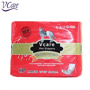 Wholesale Disposable Cotton Pet Diapers Eco-Friendly <b>Dog</b> Cleaning Grooming Products with 3D Leak Prevention Magic Tape <b>Scissors</b> - Product Image 2