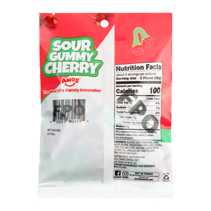 아모스 하이 퀄리티 사용자 정의 모양 젤리 사탕 신 체리 구미 사탕 - Product Image 2