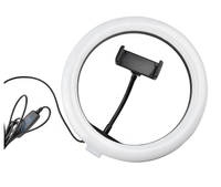 Travor-anneau lumineux de 10 "/26CM, LED, avec USB, lampe, éclairage annulaire pour Studio de photographie, vidéo en direct, Tik Tok