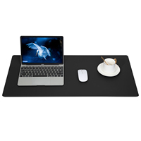 Grand tapis de souris créatif en cuir PU, tapis antidérapant pour ordinateur portable, tapis de bureau pour ordinateur portable