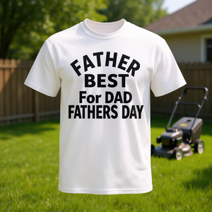 T-shirt Father Mows Best For Dad per la festa del papà - Product Image 3