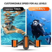XFY Scooter aquatique professionnel à double moteur, poussée de 12 kg, autonomie de 60 min, étanche jusqu'à 50 m