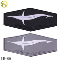Pièces pour vêtements, Logo personnalisé gaufré, étiquette pour sac de silicone, Patch en caoutchouc