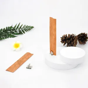 Natural Soy Wax Beeswax Organic Tea Light Eco Wooden Smokeless Candle Wood Wick Bulk Making Kit S Shape