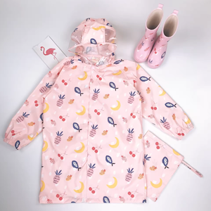 حار بيع موسم الأمطار للبيع معطف واق من المطر للماء للأطفال المطر الإبداعية مخصصة جميلة الاطفال دائم طويل - Product Image 3