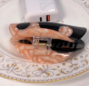 Nouveau potins demi-rond acide acétique épingle à cheveux Tai Chi Bagua éléments Totem épissage cheveux griffe grande pince - Product Image 4