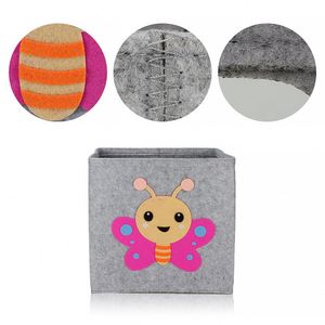 Butterfly Design Eco-Friendly Foldable 66L Capacity Kids Toy <b>Storage</b> Organizer Cartoon Animals <b>Felt</b> <b>Baskets</b> Fabric Material - Product Image 2