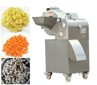 Multifunctionele Elektrische Fruithakmachine Snijmachine Groentesnijden Gember Ui Tomatenblokje Snijmachine Snijmachine