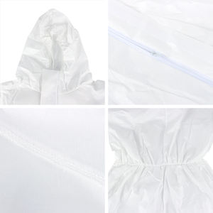 5/6형 미세 다공성 정전기 방지 보호 작업복 커버올 노멕스 PE PP 방수 레벨 B 생활 방수 실험실 산업용 - Product Image 5