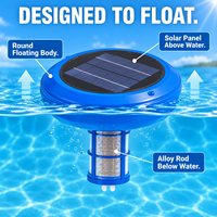 Ioniseur solaire pour piscine, directement de l'usine, avec tige minérale en argent et cuivre pour le contrôle des algues dans les piscines résidentielles, hôtelières et de villas