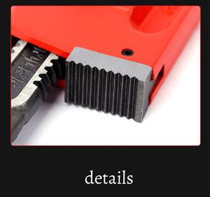 Llave de Tubo Recta de Acero al Carbono de Alta Resistencia Tipo Americano de 8 Pulgadas, Universal - Product Image 5