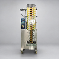 Machine verticale VFFS pour le remplissage et la scellage de sachets de liquides et de pâtes, idéale pour les sauces alimentaires et les usines de fabrication de produits de soins personnels, haute précision