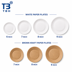 Plato de Papel Blanco Resistente de 8 Pulgadas, Desechable, Redondo, para Banquetes, Restaurantes, Cantinas, Servicio de Catering, Compatible con OEM y ODM - Product Image 6