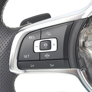 Para VW Golf 7 7 7,5 <span class=keywords><strong>Polo</strong></span> Passat B8 <span class=keywords><strong>GTI</strong></span> R <span class=keywords><strong>Polo</strong></span> deportes personalizados fibra de carbono cuero Alcantara multicolor costura volante - Product Image 3