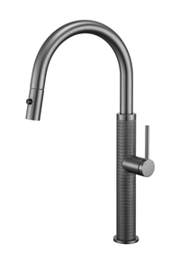 <span class=keywords><strong>Robinet</strong></span> de cuisine moderne en laiton, finition or brossé, monotrou, avec douchette extractible et cartouche céramique, pour la maison (vente en gros) - Product Image 6