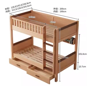 <span class=keywords><strong>Lit</strong></span> de maison en bois de pin massif pour filles, <span class=keywords><strong>lit</strong></span> de maison de jeu en bois avec deux tiroirs - Product Image 5