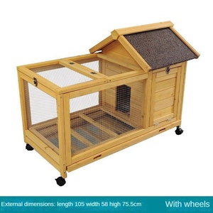 Grande pollaio esterno in legno con apriporta in metallo pollaio per piccoli animali come anatre conigli gabbia polli - Product Image 6