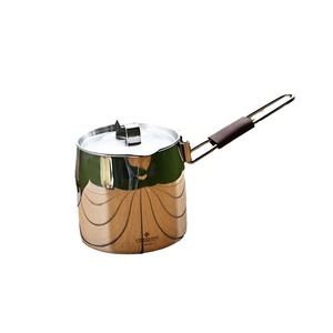 Kqsojane Mini casserole 1820 ml en acier inoxydable 316, pot de cuisson extérieur poli miroir avec couvercle - Product Image 1