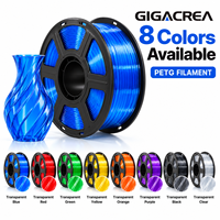 Filamen PETG Biru Transparan 1KG untuk Printer 3D FDM Grosir OEM Label Pribadi Pasokan Massal Produsen