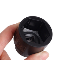 Juego de enchufes métricos de alta calidad de 18 piezas, juego de enchufes de impacto de cromo vanadio, juego de llaves de vaso hexagonal de impacto automotriz de alta resistencia
