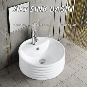 Lavabos modernes autoportants en céramique Art douche lavabos avec fonction <span class=keywords><strong>de</strong></span> nettoyage facile piédestal <span class=keywords><strong>de</strong></span> <span class=keywords><strong>salle</strong></span> <span class=keywords><strong>de</strong></span> <span class=keywords><strong>bain</strong></span> articles sanitaires - Product Image 2