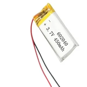 602040 450mAh 3.7V Polymer Pin <span class=keywords><strong>Lithium</strong></span> cho thông minh dây đeo cổ tay đồ chơi điện tử cắm trại Đèn cầm tay người hâm mộ làm pin - Product Image 4
