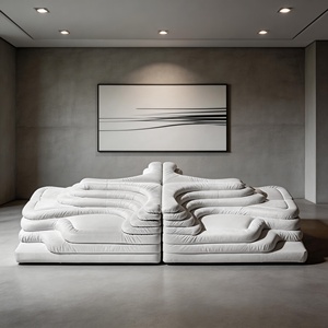 Divano Modulare in Tessuto <span class=keywords><strong>Terrazza</strong></span>, Design Moderno Italiano di Lusso, Combinazione per Soggiorno di Villa - Product Image 2