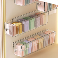 Organisateur de sous-vêtements en plastique de type tiroir, boîte de rangement pour chaussettes murale, trois-en-un, moderne et minimaliste, indispensable pour le placard