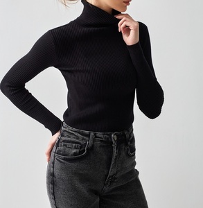 Maglione da <span class=keywords><strong>Donna</strong></span> IWF021 a <span class=keywords><strong>Collo</strong></span> <span class=keywords><strong>Alto</strong></span>, Casual, Lavorato a Maglia, Stile Pullover per Autunno e Inverno - Product Image 5