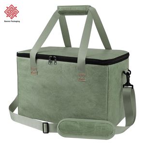 Sac isotherme pliable durable et écologique en DuPont/Tyvek, directement de l'usine, avec fermeture éclair, grande capacité pour le stockage des aliments de barbecue - Product Image 1