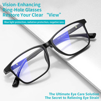 Multifunktionale Ringpunkt-Gesundheitsbrille, Blaulichtfilter Negative Ionen Ferninfrarot Akupressur Augenpflege-Brille