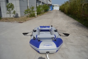 Baosi marino PVC 2 personas piso <span class=keywords><strong>de</strong></span> <span class=keywords><strong>madera</strong></span> <span class=keywords><strong>pesca</strong></span> bote inflable con motor - Product Image 4