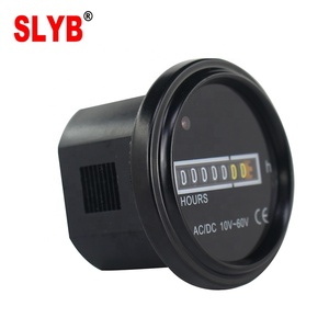 AC/DC10-60V TH-1 Hitam Bundar Pengukur Jam untuk Mesin - Product Image 5