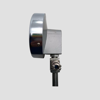 Termometer Dial Bimetal Industri dengan Casing Baja Tahan Karat, Lubang Bawah, Diameter Dial 100mm