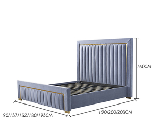 Cadre <span class=keywords><strong>de</strong></span> <span class=keywords><strong>lit</strong></span>, meubles <span class=keywords><strong>de</strong></span> chambre à coucher, tête <span class=keywords><strong>de</strong></span> <span class=keywords><strong>lit</strong></span> haute, Design moderne <span class=keywords><strong>de</strong></span> luxe, <span class=keywords><strong>tissu</strong></span> King Size, <span class=keywords><strong>lit</strong></span> doux personnalisé en bois, 20 pièces, cadre <span class=keywords><strong>de</strong></span> <span class=keywords><strong>lit</strong></span> - Product Image 3
