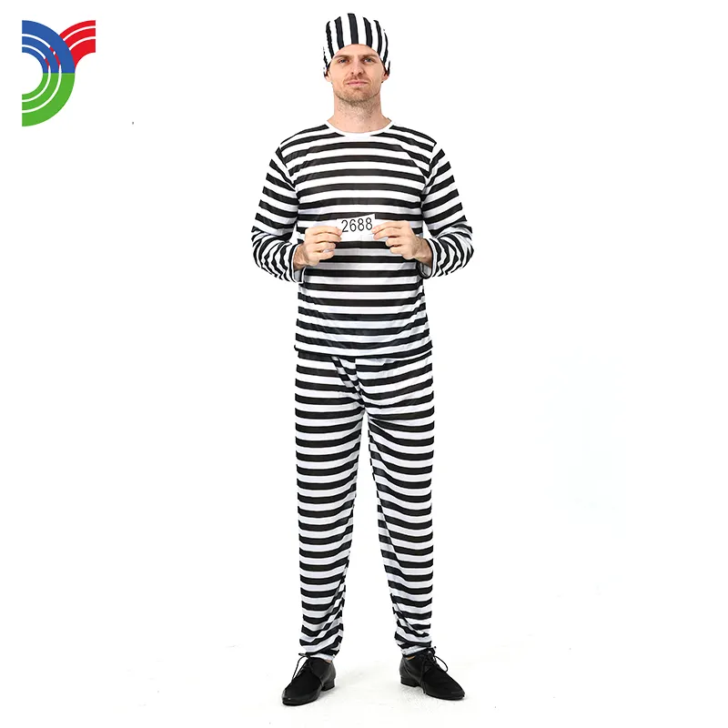 retailer adult Halloween costume prisoner's clothing set