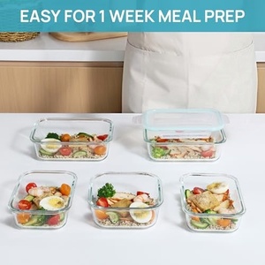Professional <b>Glass</b> Lock <b>Food</b> <b>Container</b> Bento <b>Glass</b> Lunch Box Set for Wholesales - Product Image 4