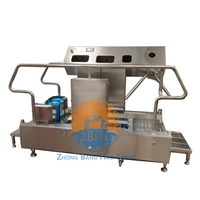 Station d'hygiène automatique pour le nettoyage des chaussures avec désinfection des bottes et des mains pour abattoirs et usines de transformation alimentaire