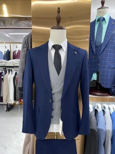 असली पुरुषों के सूट ब्लेज़र दूल्हे ग्रूममेन की शादी/प्रोम/डिनर <span class=keywords><strong>3</strong></span> टुकड़े (जैकेट + पैंट) m530 - Product Image 2