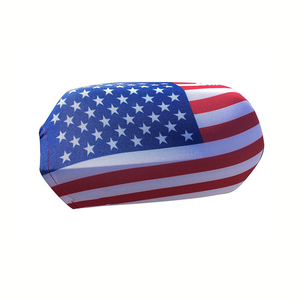 도매 공장 재고 축구 게임 2026 최고 32 국가 탄성 스판덱스 자동차 거울 커버 깃발 - Product Image 3